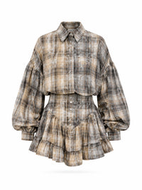 Jackie Plaid Shirt Dress