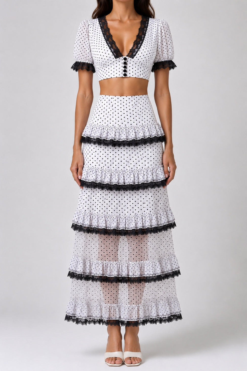 Élodie Polka Lace Set