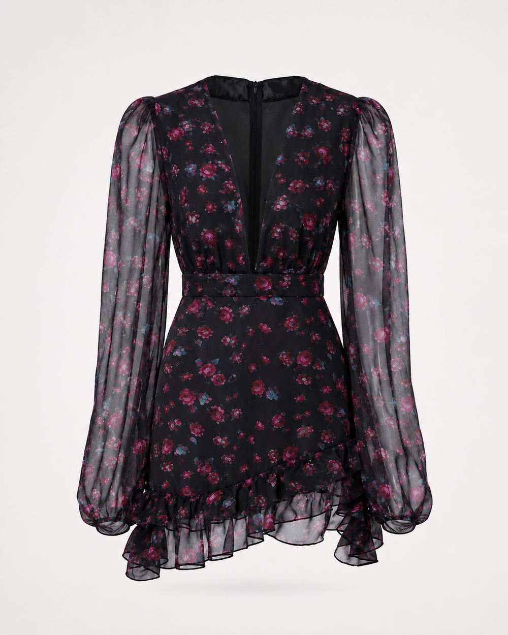 Valentina Floral Chiffon Dress