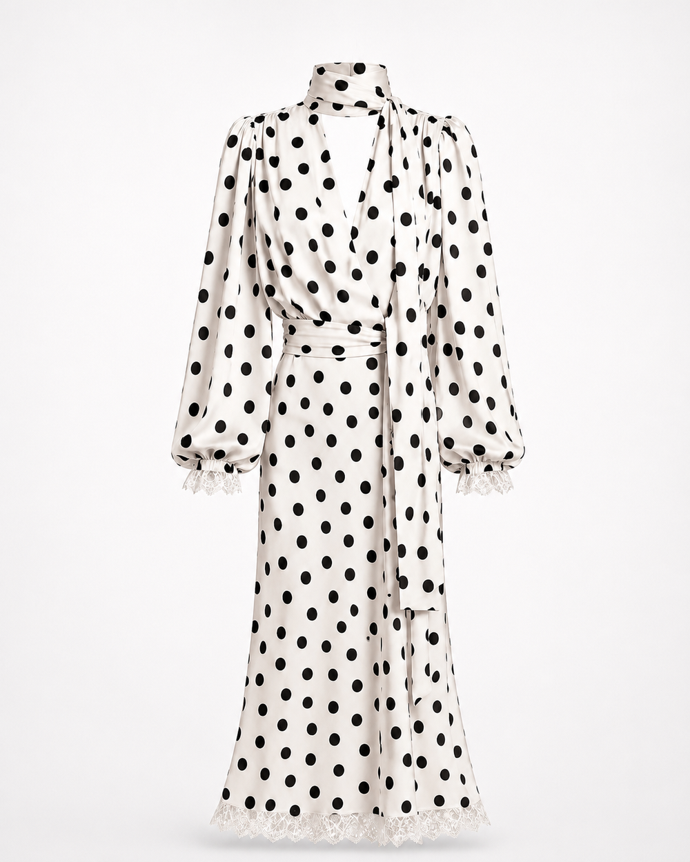 Anastasia Tie-Neck Midi Dress