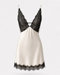 Bella Noir Satin Slip Dress