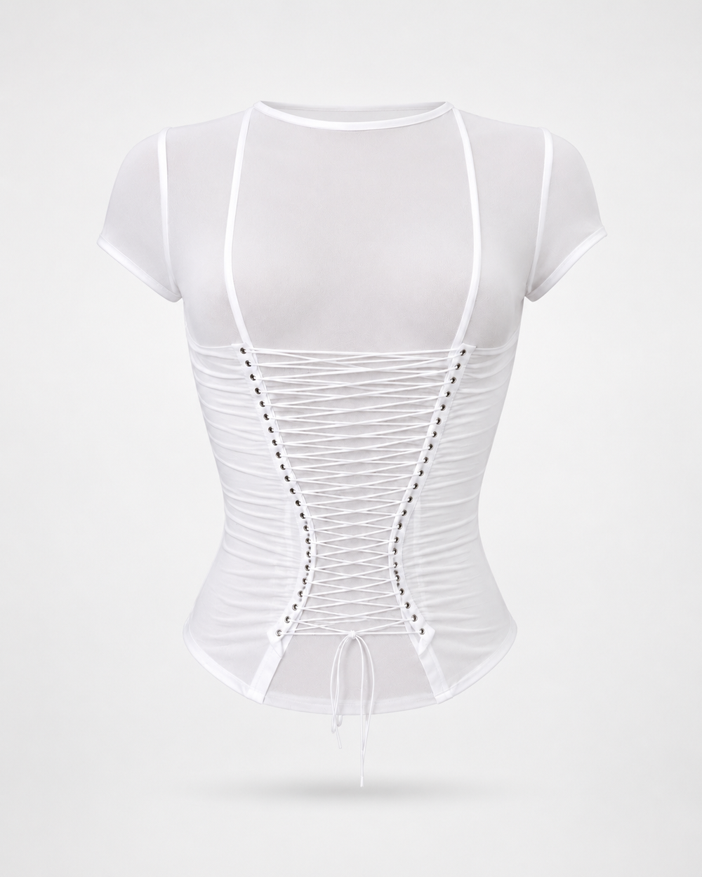 Victoria Sheer Corset Top