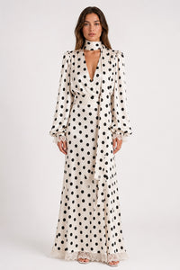 Anastasia Tie-Neck Midi Dress